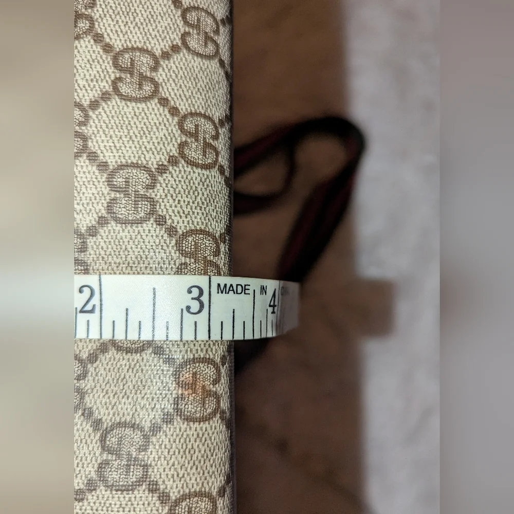 Gucci Ophidia Sherry Line Coated Canvas Tote Bag Brown Tan GUC - Picture 16 of 16